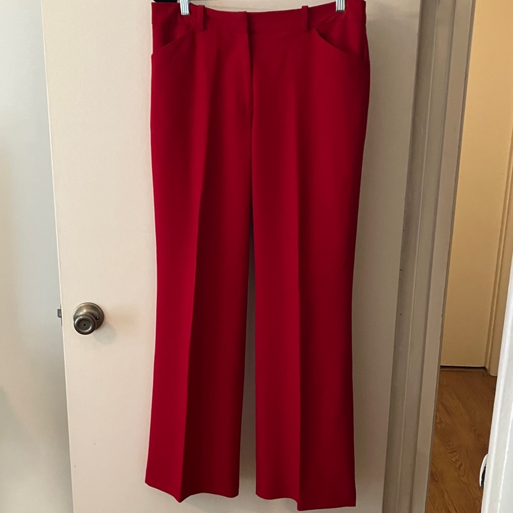 Worthington Red Wide-Leg Dress Pants